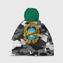 Шапка с помпоном ВДВ, цвет: 3D-зеленый