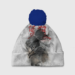 Шапка с помпоном SEKIRO SHADOW DIE TWICE, цвет: 3D-тёмно-синий