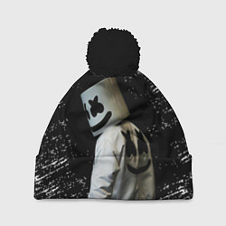 Шапка c помпоном Marshmello