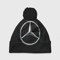 Шапка с помпоном MERCEDES-BENZ CARBON, цвет: 3D-черный