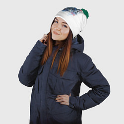 Шапка с помпоном LIFE IS STRANGE, цвет: 3D-зеленый — фото 2