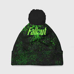 Шапка с помпоном FALLOUT, цвет: 3D-черный