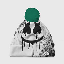 Шапка с помпоном Marshmello, цвет: 3D-зеленый