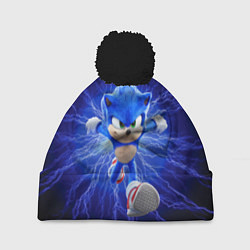 Шапка с помпоном SONIC, цвет: 3D-черный