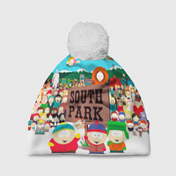 Шапка с помпоном South Park, цвет: 3D-белый