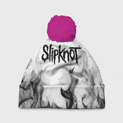 Шапка с помпоном SLIPKNOT, цвет: 3D-малиновый