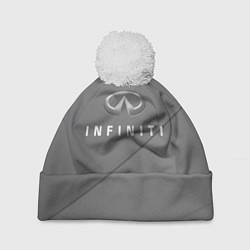 Шапка с помпоном Infiniti, цвет: 3D-белый