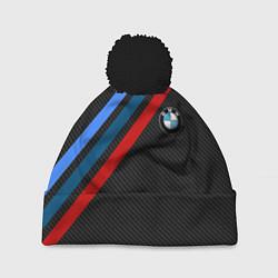 Шапка с помпоном BMW CARBON, цвет: 3D-черный