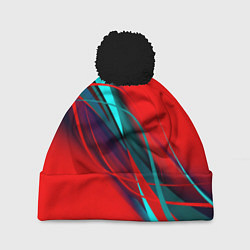 Шапка c помпоном GEOMETRY STRIPES