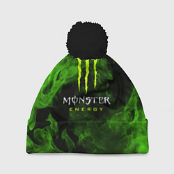 Шапка с помпоном MONSTER ENERGY, цвет: 3D-черный