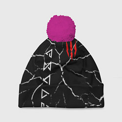 Шапка с помпоном The Witcher, цвет: 3D-малиновый