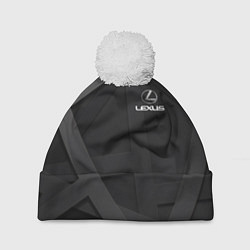 Шапка с помпоном LEXUS, цвет: 3D-белый