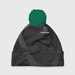 Шапка с помпоном LEXUS, цвет: 3D-зеленый