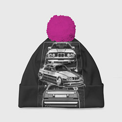 Шапка c помпоном BMW