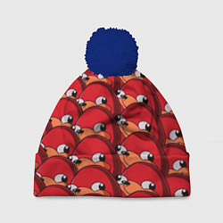 Шапка с помпоном Knuckles, цвет: 3D-тёмно-синий