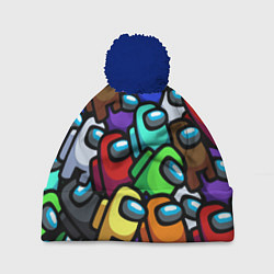 Шапка c помпоном Among us