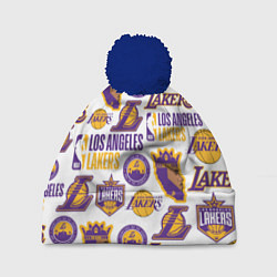 Шапка с помпоном LAKERS LOGO, цвет: 3D-тёмно-синий