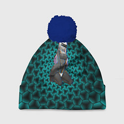 Шапка с помпоном Anime, цвет: 3D-тёмно-синий