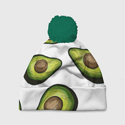 Шапка с помпоном Авокадо, цвет: 3D-зеленый