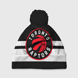 Шапка с помпоном TORONTO RAPTORS, цвет: 3D-черный