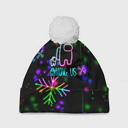 Шапка c помпоном Among Us New Year