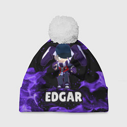 Шапка с помпоном BRAWL STARS EDGAR, цвет: 3D-белый