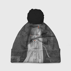 Шапка с помпоном Zero Two, цвет: 3D-черный