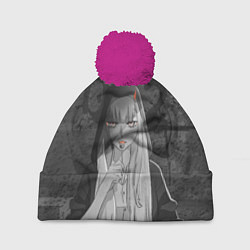 Шапка с помпоном Zero Two, цвет: 3D-малиновый