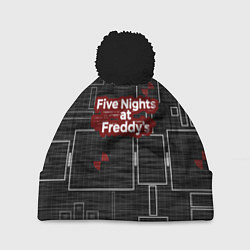 Шапка с помпоном Five Nights At Freddy, цвет: 3D-черный
