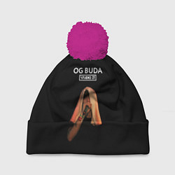 Шапка с помпоном OG Buda, цвет: 3D-малиновый