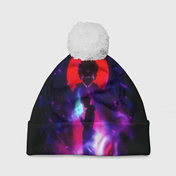 Шапка с помпоном Магическая битва Итадори, цвет: 3D-белый
