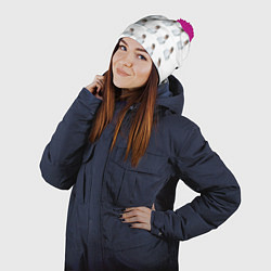 Шапка с помпоном OG Buda, цвет: 3D-малиновый — фото 2