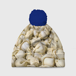 Шапка с помпоном Пельмени, цвет: 3D-тёмно-синий