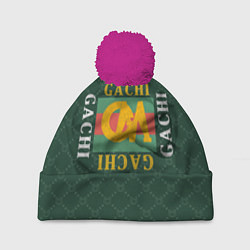 Шапка с помпоном GACHI GUCCI, цвет: 3D-малиновый