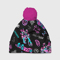 Шапка с помпоном CS GO, цвет: 3D-малиновый