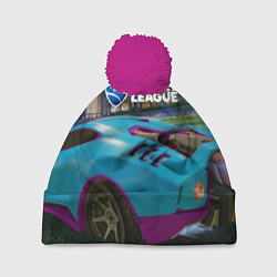 Шапка с помпоном Rocket League, цвет: 3D-малиновый