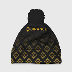 Шапка c помпоном BINANCE БИНАНС БИРЖА