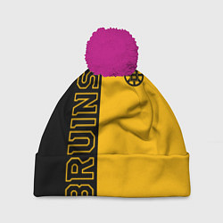 Шапка с помпоном NHL BOSTON BRUINS, цвет: 3D-малиновый