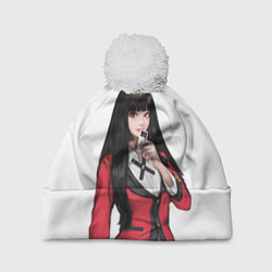 Шапка с помпоном Jabami Yumeko Kakegurui, цвет: 3D-белый