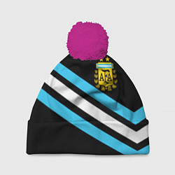 Шапка c помпоном Сборная Аргентины