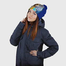 Шапка с помпоном Киллуа золдик и Гон хантер, цвет: 3D-тёмно-синий — фото 2