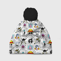 Шапка c помпоном Веселые Роджеры пиратов Соломенной Шляпы