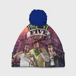 Шапка с помпоном GTA V TEAM FOREVER AND EVER, цвет: 3D-тёмно-синий