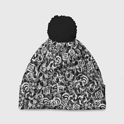 Шапка с помпоном Genshin impact elements, цвет: 3D-черный