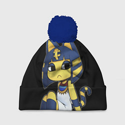 Шапка с помпоном Анка Ankha, цвет: 3D-тёмно-синий