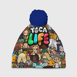 Шапка с помпоном Toca Life: Persons, цвет: 3D-тёмно-синий
