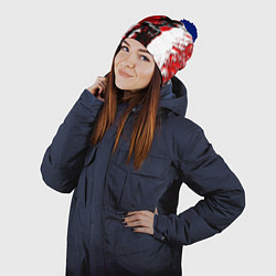 Шапка с помпоном Dragon ball, цвет: 3D-тёмно-синий — фото 2