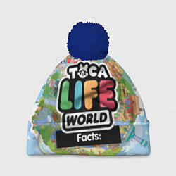 Шапка с помпоном Toca Life World, цвет: 3D-тёмно-синий