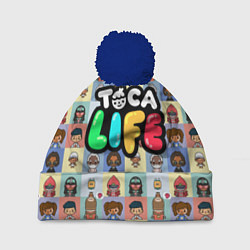 Шапка с помпоном Toca Life, цвет: 3D-тёмно-синий