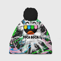 Шапка с помпоном Toca Boca: Весельчак, цвет: 3D-черный
